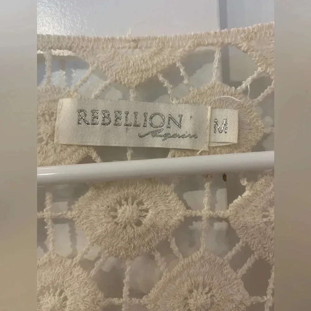 REBELLION AGAIN long sleeve super cute cardigan size M - Picture 2 of 5